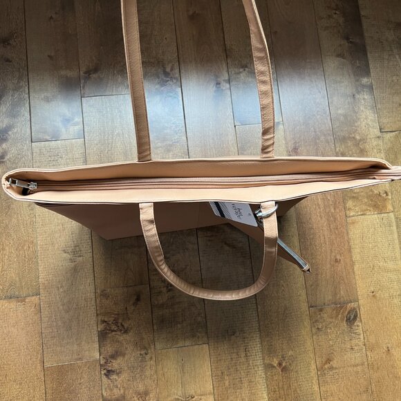 Bon Voyage Beige Brown Large Shoulder Tote Bag with Coin Purse - NWT - Picture 8 of 8